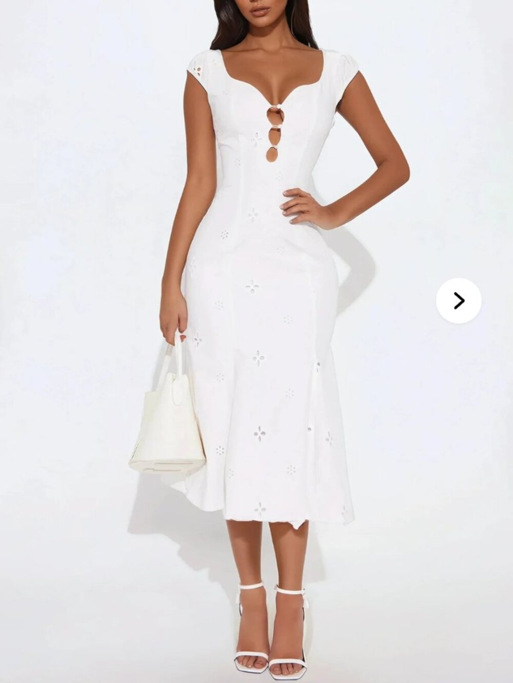 white cotton dress